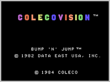 Bump 'n' Jump - Screenshot - Game Title Image