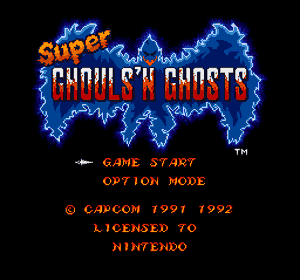 Super Ghouls 'n Ghosts - Screenshot - Game Title