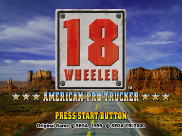18 Wheeler: American Pro Trucker - Screenshot - Game Title