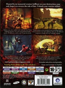 Prince of Persia: Warrior Within - Box - Back Image