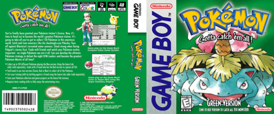 Pokémon Green Version - Box - Front - Reconstructed