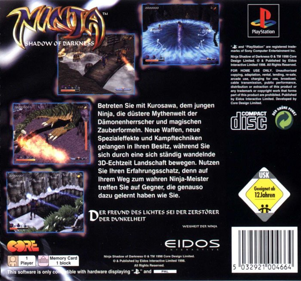 Ninja: Shadow of Darkness - Box - Back Image