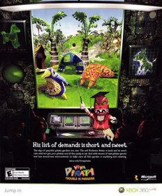 Viva Piñata: Trouble in Paradise - Advertisement Flyer - Front