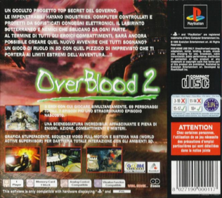 OverBlood 2 - Box - Back