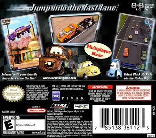 Cars - Box - Back