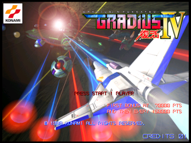 Gradius IV: Fukkatsu - Screenshot - Game Title