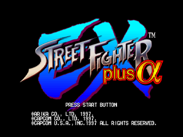 Street Fighter EX Plus Alpha - Screenshot - Game Title Image