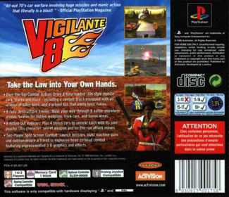 Vigilante 8 - Box - Back Image