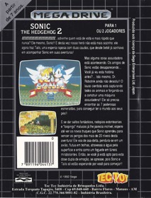 Sonic the Hedgehog 2 - Box - Back Image