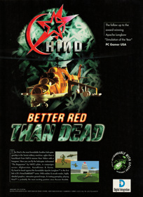 HIND: The Russian Combat Helicopter Simulation - Advertisement Flyer - Front