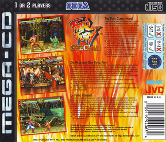 Fatal Fury Special - Box - Back Image