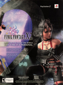 Final Fantasy X-2 - Advertisement Flyer - Front