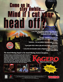 Kagero: Deception II - Advertisement Flyer - Front