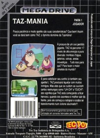 Taz Mania - Box - Back