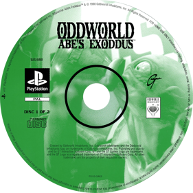 Oddworld: Abe's Exoddus - Disc Image