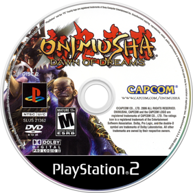Onimusha: Dawn of Dreams - Disc Image