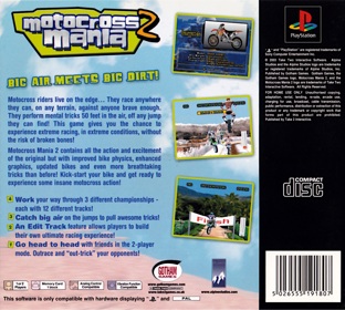 Motocross Mania 2 - Box - Back Image