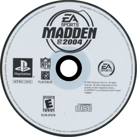 Madden NFL 2004 - Disc Image
