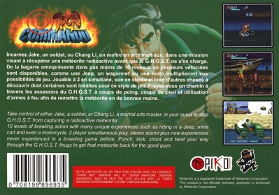 Iron Commando: Koutetsu no Senshi - Box - Back Image