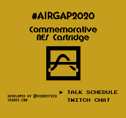 AirGap 2020 Commemorative NES Cartridge