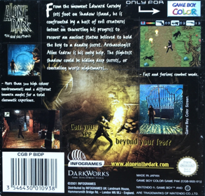 Alone in the Dark: The New Nightmare - Box - Back Image