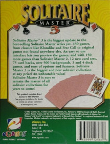 Solitaire Master 3 - Box - Back