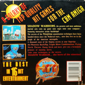 Shadow Warriors - Box - Back