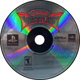 The Simpsons Wrestling - Disc Image