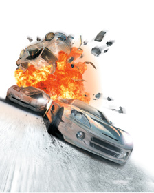 Burnout 3: Takedown - Advertisement Flyer - Front