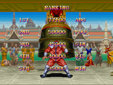 Super Street Fighter II: The New Challengers - Screenshot - High Scores