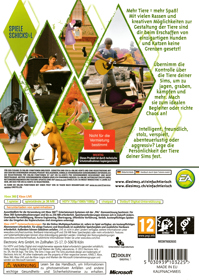 The Sims 3: Pets - Box - Back