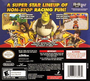 DreamWorks Super Star Kartz - Box - Back