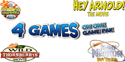 4 Games on One Game Pak: Movies - Clear Logo