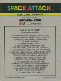Space Attack - Box - Back