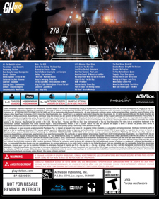 Guitar Hero Live - Box - Back