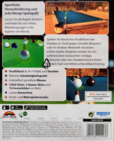 3D Billiards: Pool & Snooker Remastered - Box - Back Image