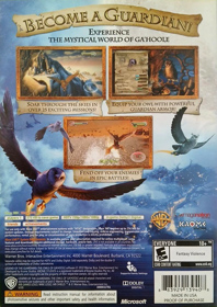 Legend of the Guardians: The Owls of Ga'Hoole - Box - Back