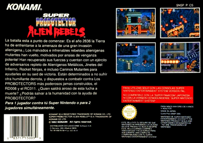 Contra III: The Alien Wars - Box - Back