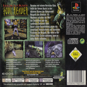 Legacy of Kain: Soul Reaver - Box - Back