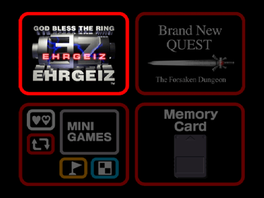 Ehrgeiz: God Bless the Ring - Screenshot - Game Select