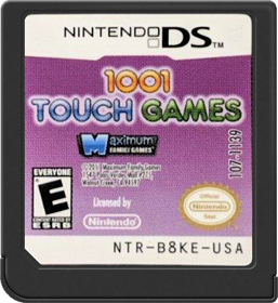 1001 Touch Games - Cart - Front Image