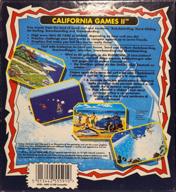 California Games II - Box - Back