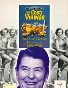 The Lost Vikings - Advertisement Flyer - Front