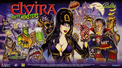 Elvira and the Party Monsters - Banner