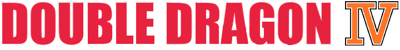 Double Dragon IV - Clear Logo