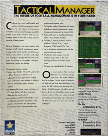 Tactical Manager - Box - Back