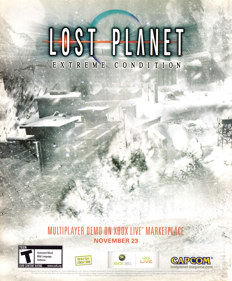 Lost Planet: Extreme Condition - Advertisement Flyer - Front