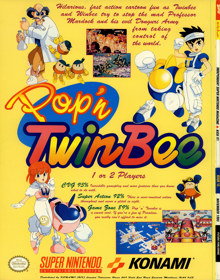 Pop'n TwinBee - Advertisement Flyer - Front