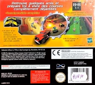 Micro Machines V4 - Box - Back