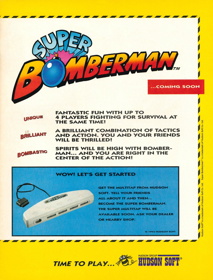Super Bomberman - Advertisement Flyer - Front